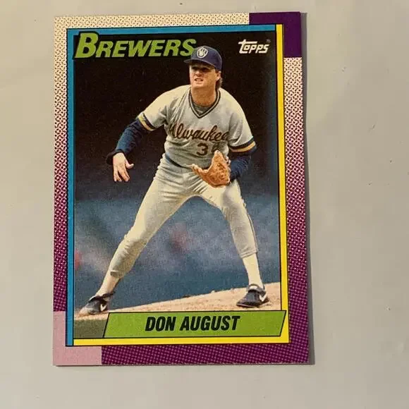 Don‎ August Milwaukee Brewers Baseball Card