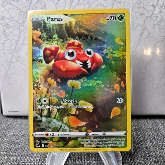 Paras GG32/GG70 Pokemon TCG Ultra Rare Full Art Near Mint