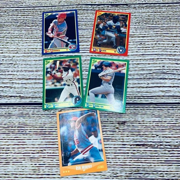 Score Baseball Cards 1990s Lot of 5 Vintage Collectible‎ Sports Memorabilia