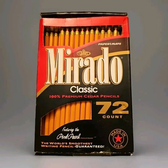 Paper Mate Mirado Classic #2 Woodcase Premium Cedar Pencils Approximately 60