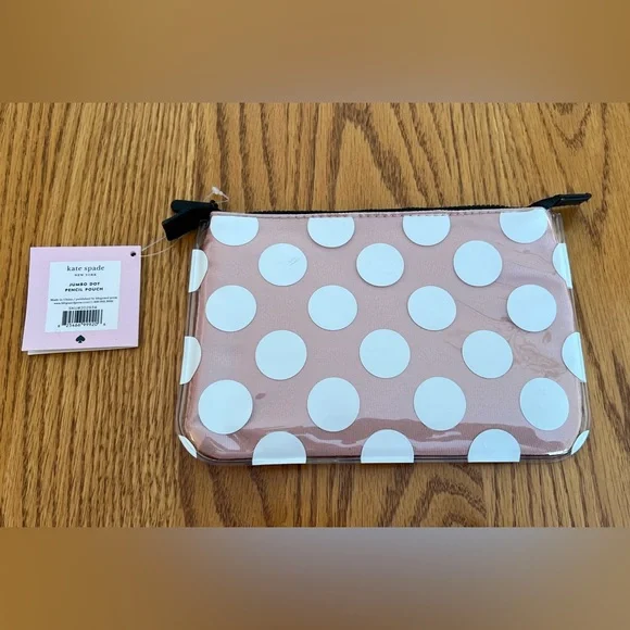 NWT Kate Spade Jumbo Dot Pencil Pouch