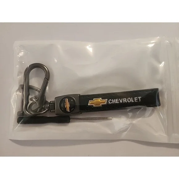 Chevrolet Luxury Leather Keychain Keyring Chevrolet Logo‎