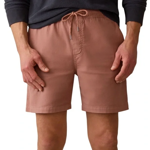 Faherty Essential Stretch Shorts Mens XXL Cedar Rose Comfort New