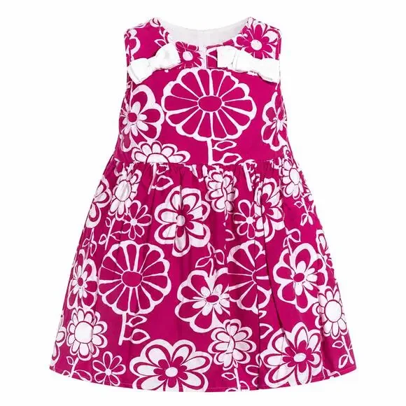 Gymboree Girls Size 8 Floral Dress Pink White Sleeveless Spring Summer