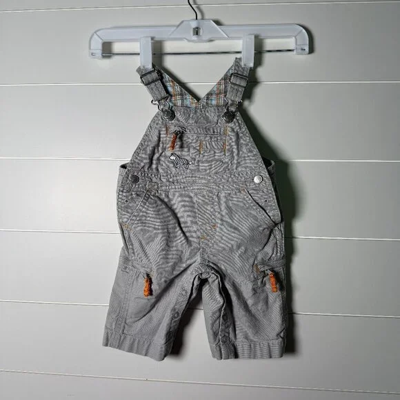 HUSKY Dog Gymboree Overalls Boys 100% Cotton 3-6 MOS