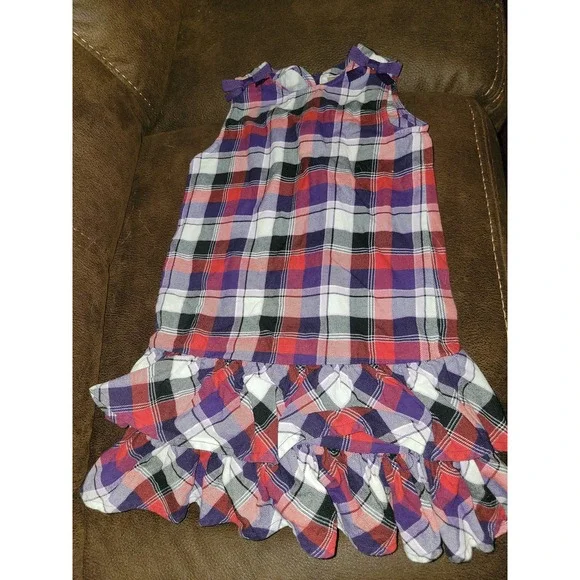Gymboree‎ winter penguin plaid dress size 9