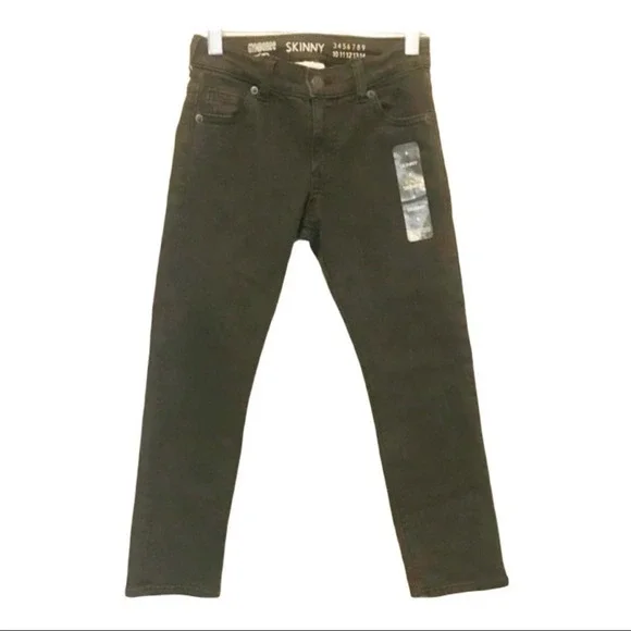 Gymboree Jeans Black Skinny Denim Cotton Blend Everyday‎ Basic New Size 6