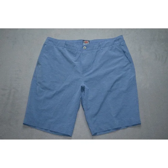 Faherty All Day Shorts Mens 38 Blue‎ Casual Drawstring Pockets Performance 9
