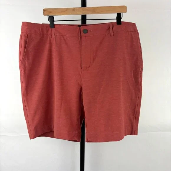 NWT Faherty Brand All Day Shorts Men's Size 40 Inseam 9 Rose Red (Pink)