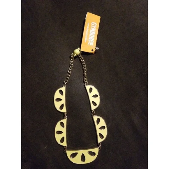 Gymboree sunny citrus lemon necklace nwt
