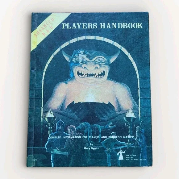 Vtg 1979 Advanced Dungeons & Dragons Players Handbook 4th Print *YELLOW FLYLEAF*
