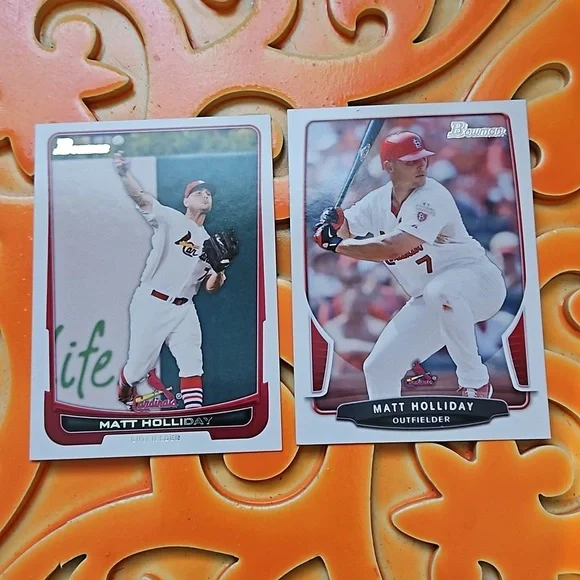 Topps Bowman 2013 Matt Holliday Saint Louis Cardinals #98 and #99 2 Pack