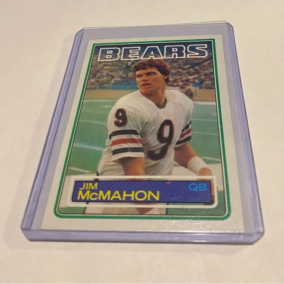 Jim McMahon RC Rookie Card 1983 Topps Football Card # 33 Vintage Collectible