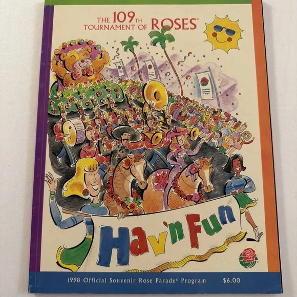 109th Tournament Of Roses Parade Official 1998 Program Carol Burnett
