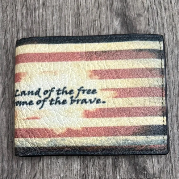 Patriotic Genuine Leather wallet Card‎ Holder