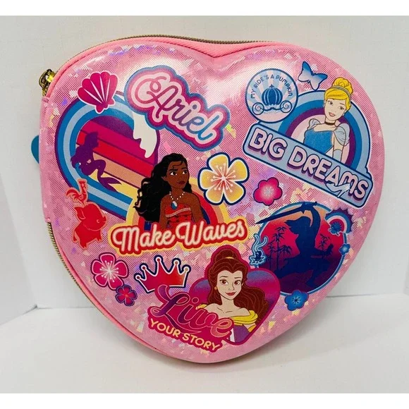 Disney Store Princesses Pink Zip Up Stationary Arts & Crafts Kit [Not Full Set]