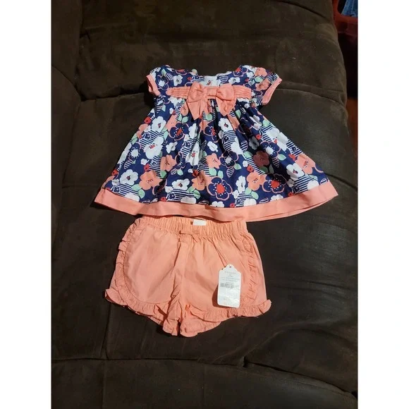 Gymboree baby layette line‎ little weekender top outlet shorts nwt 3 6 months