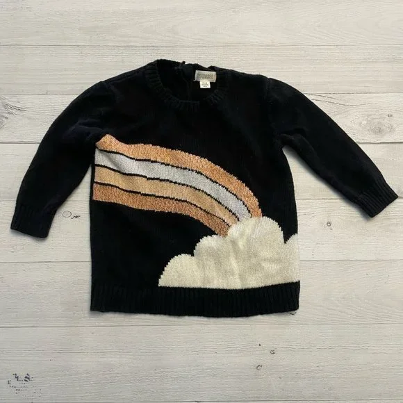 Gymboree girls rainbow sweater 12/18 months‎
