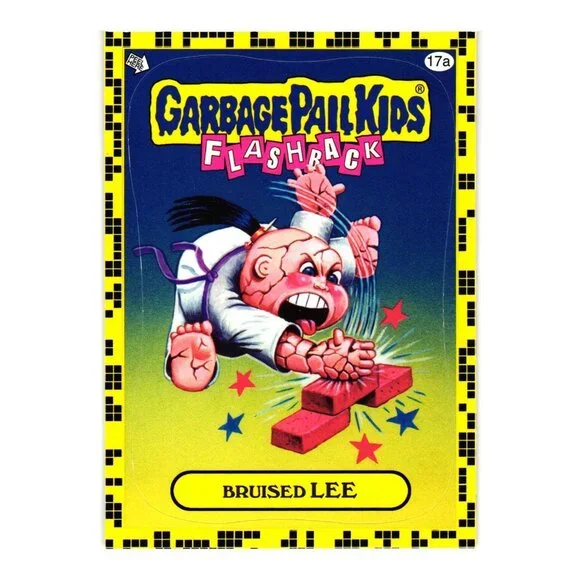 Garbage Pail Kids Flashback Bruised Lee Trading Card 17a Sticker Collectable
