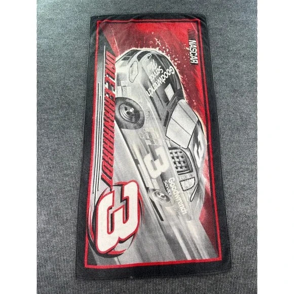 Dale Earnhardt NASCAR Towel Black Red #3 Goodwrench Racing Jerry Leigh 54x27