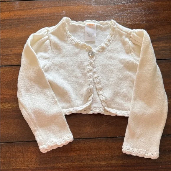 Gymboree‎ Creamy white Knit Cardigan Sz 2T