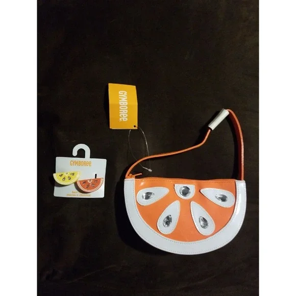 Gymboree sunny citrus orange purse clips