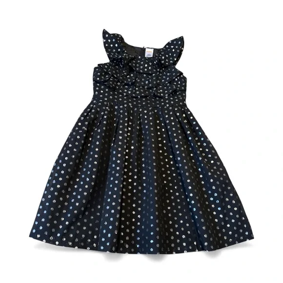 Gymboree Black Dress with White Dots