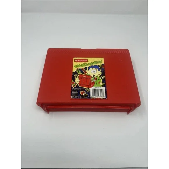 Vintage 1994 Rubbermaid Thingamabox Pencil Box Red Storage School Plastic
