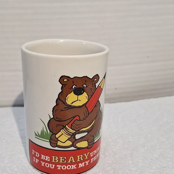 Vintage Ceramic Pencil Cup- Taiwan