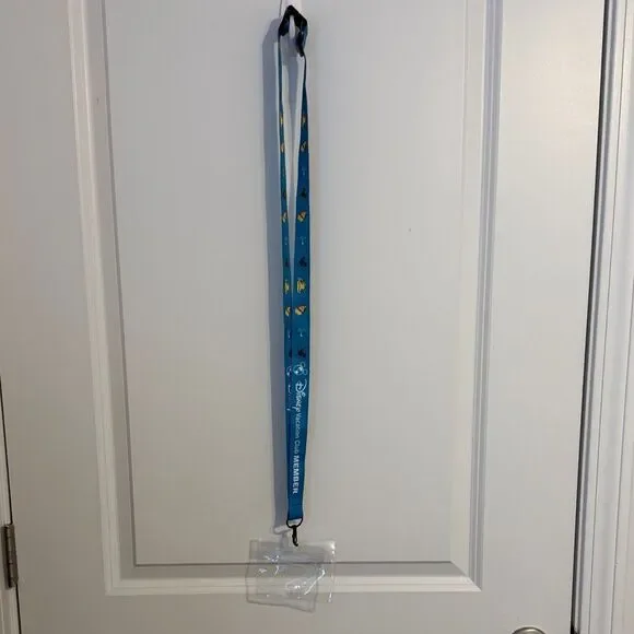 Disney Vacation Club Blue Lanyard with Card Holder