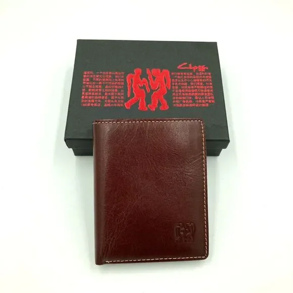 Handmade Genuine Leather Premium Quality Men's Bifold RFID Blocking Wallet