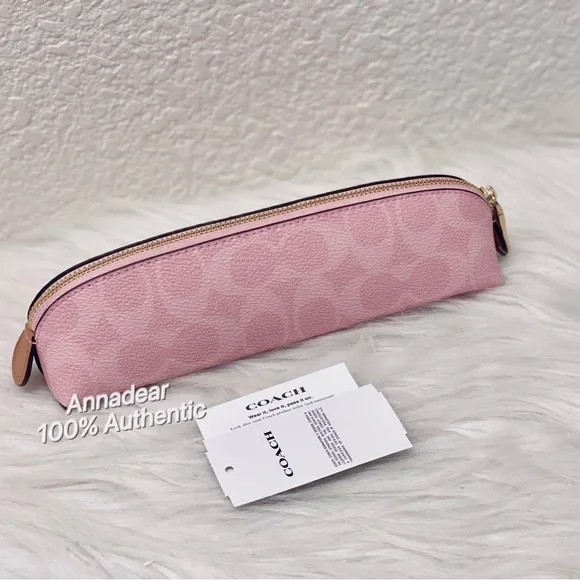 NWT Coach Pencil Case in Powder Pink