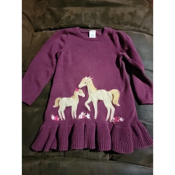 Gymboree‎ plum pony horse dress size 3t