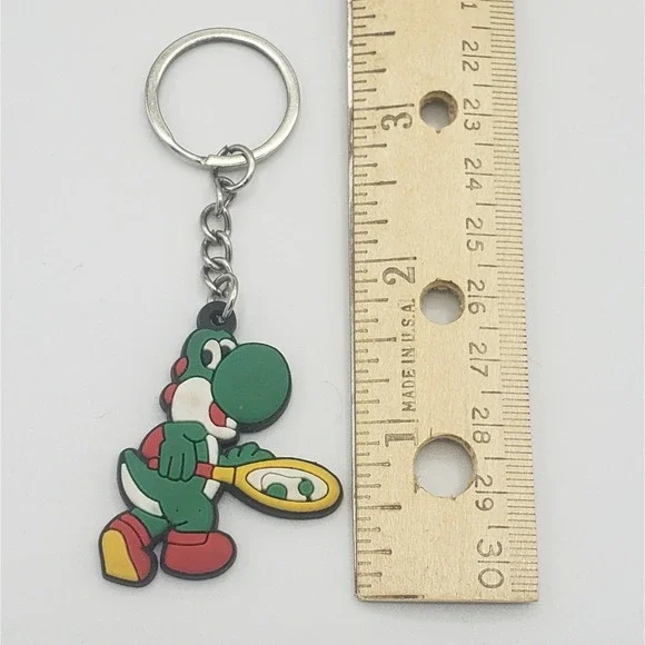 Nintendo Yoshi Mario‎ Tennis Racket Rubber Keychain