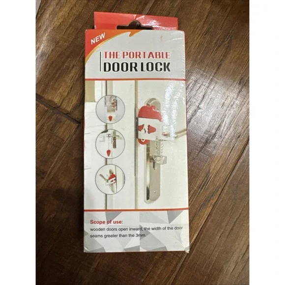 The‎ Portable Door Lock Home Hotel Travel Dorm Security Interior Lock ~ New