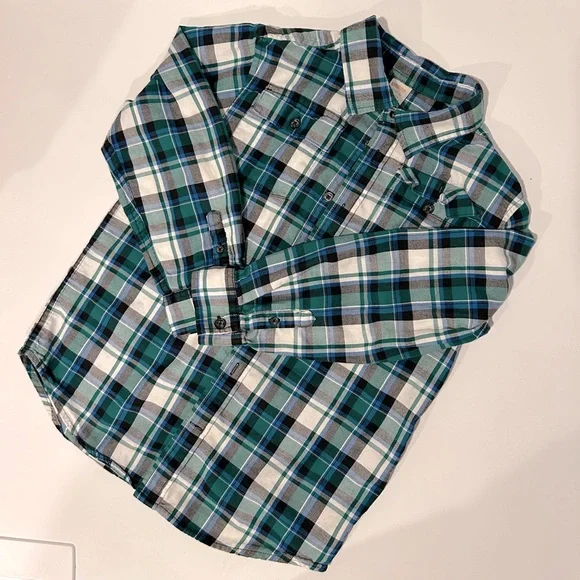 Gymboree Plaid Flannel Top