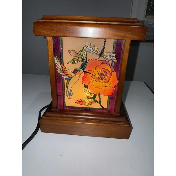Wood Box Nightlight Nativity by AMIA‎ Hummingbird Flower