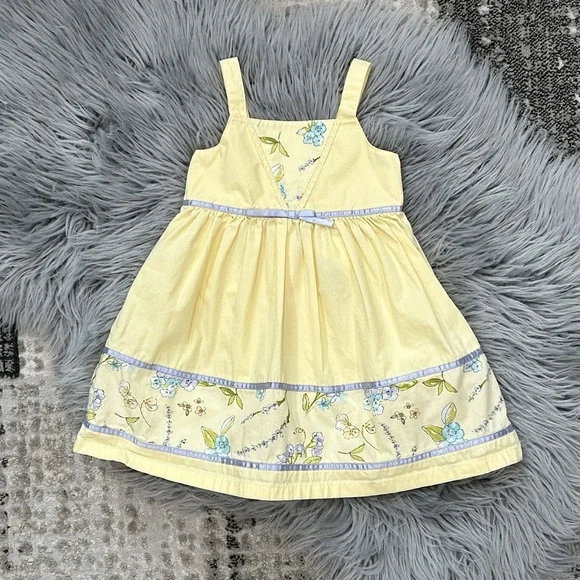 Gymboree Vintage Bonjour Provence Girls Floral‎ Dress Size 12-18 Month