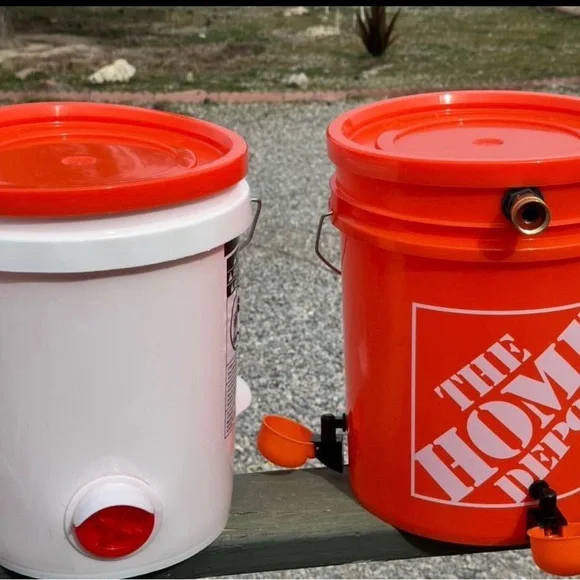 Automatic water, feeder, automatic food feeder