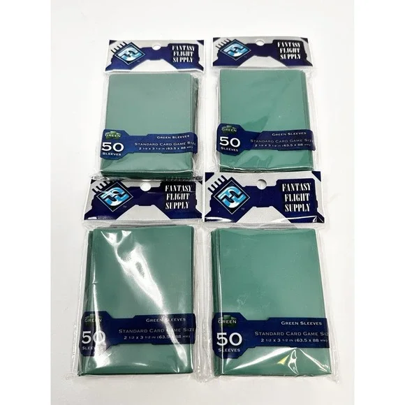 Lot of 4 Fantasy Flight Supply Board Game Sleeves 2.5x3.5