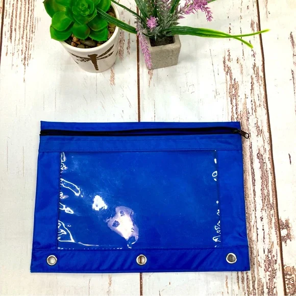Pencil Pouch Cobalt Blue 3-Ring Binder