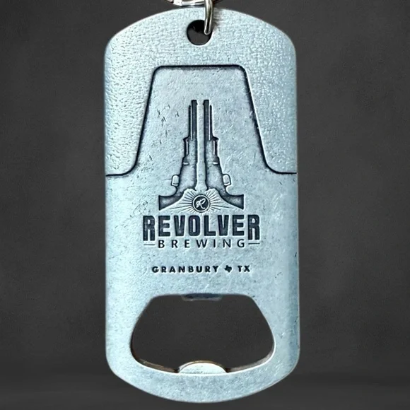 Revolver Brewing Bottle Opener Keychain