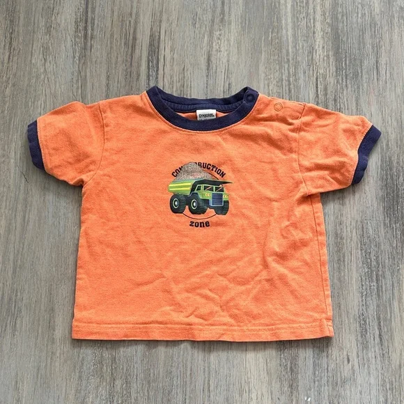 Gymboree Orange Construction Zone Tee
