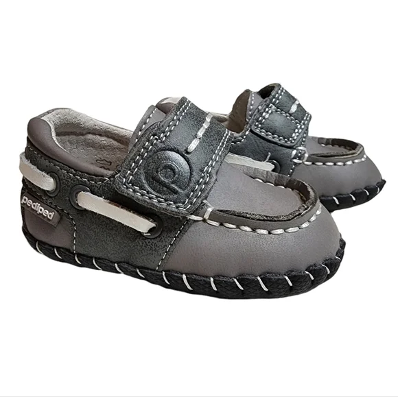 Pediped Grey Baby Shoes Size 0-6 Months