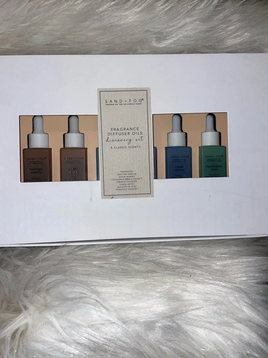 Sand + Fog Fragrance Oil Diffuser Discovery Set 8 Classic Scents