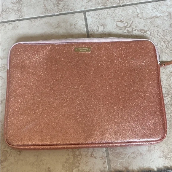 Kate spade glitter tablet/laptop sleeve pink glitter