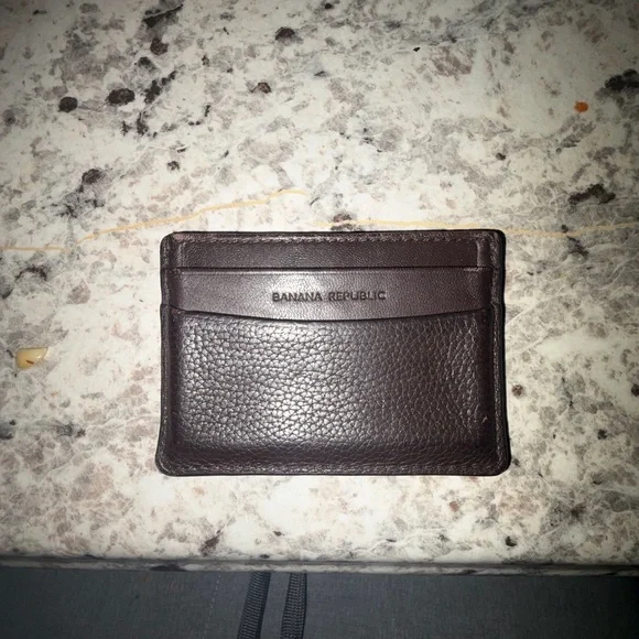 Banana Republic Dark Brown Leather Card Holder