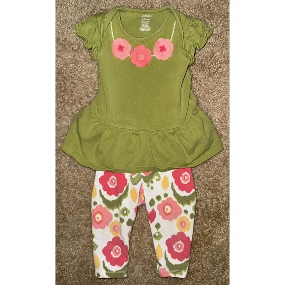 Gymboree Girls Infant Size 3-6 Months Spring Floral Rompers One‎ Piece