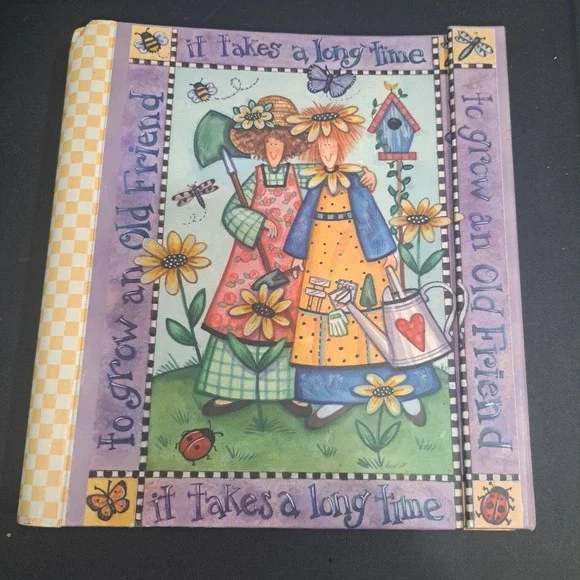 VTG 2001 DaySpring Cards Organizer Debra Jordan Bryan Garden Friends Stationery