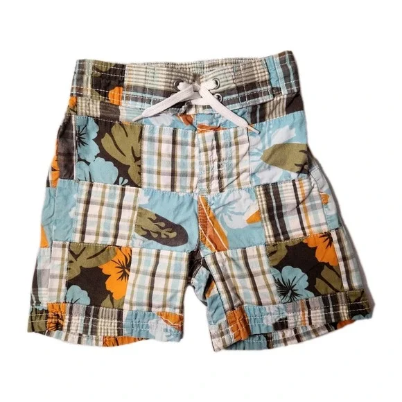 Gymboree 2011‎ Rhino Cutie Patchwork Shorts Size 12-18 Mo
